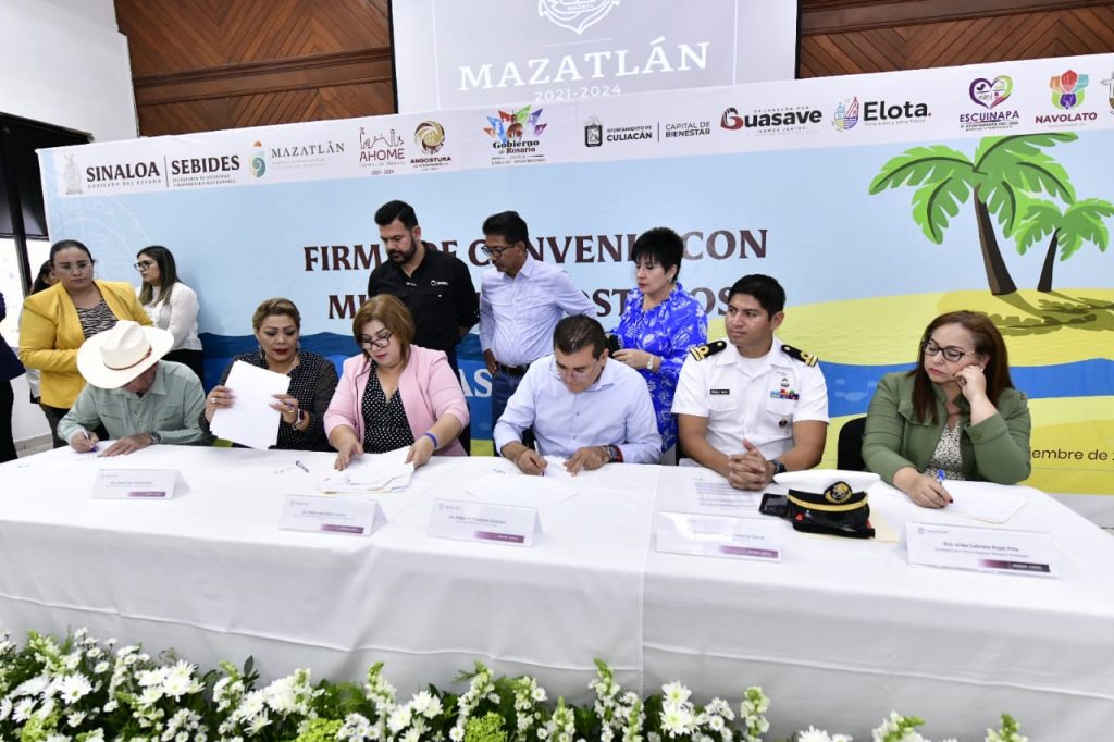 Mazatlán es sede de la firma de convenio Municipios Costeros, Playas Limpias 2022 1