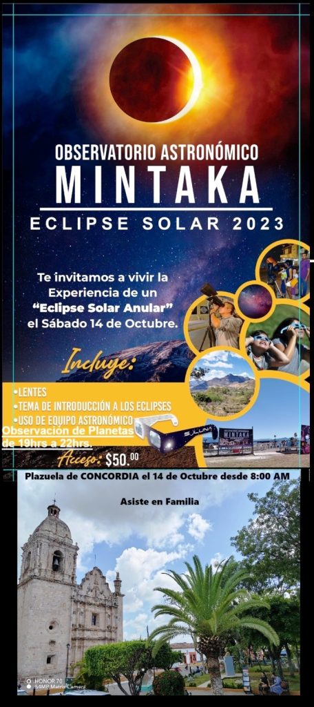 En el Sur de Sinaloa entraremos en Modo Eclipse este sábado 14 de octubre de 2023 José Manuel Villanueva Sectur Sinaloa 2023 Programa a