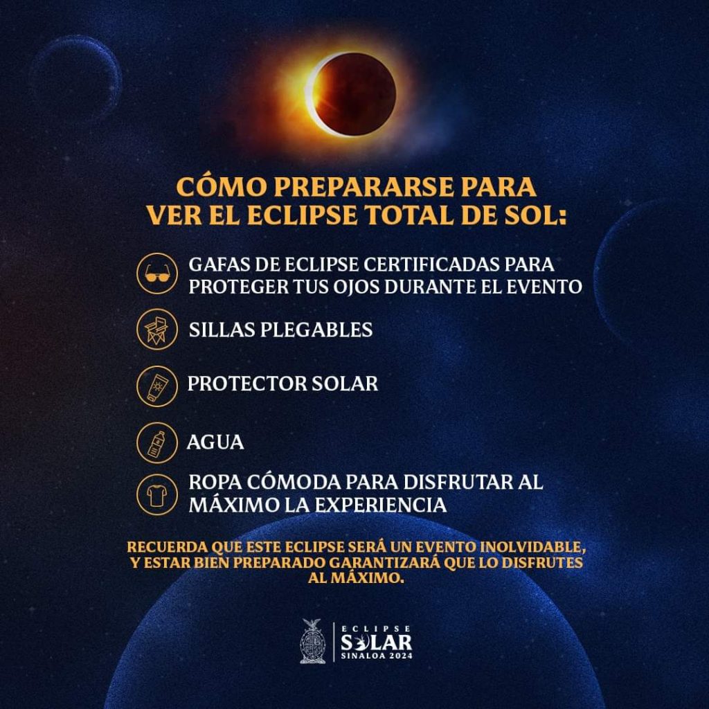 Cómo Prepararse para El Gran Eclipse Total Solar del 2024