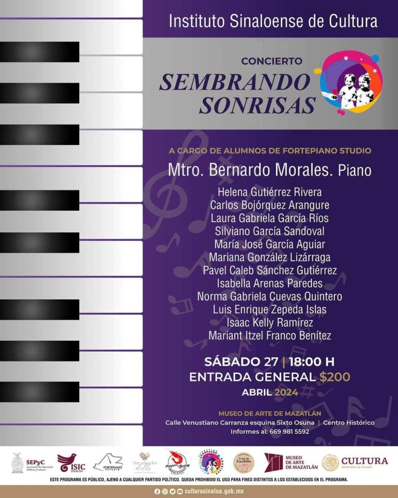 Invita Sembrando Sonrisas a concierto en beneficio de niños indígenas de la comunidad del Monte Sinaí 2024 2