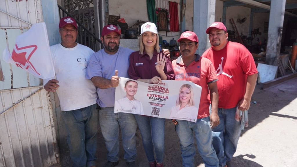 Rotundo apoyo recibe la candidata morenista Estrella Palacios en las colonias Casa Redonda, Loma Atravesada y en el crucero del Parque Bonfil 2024 5