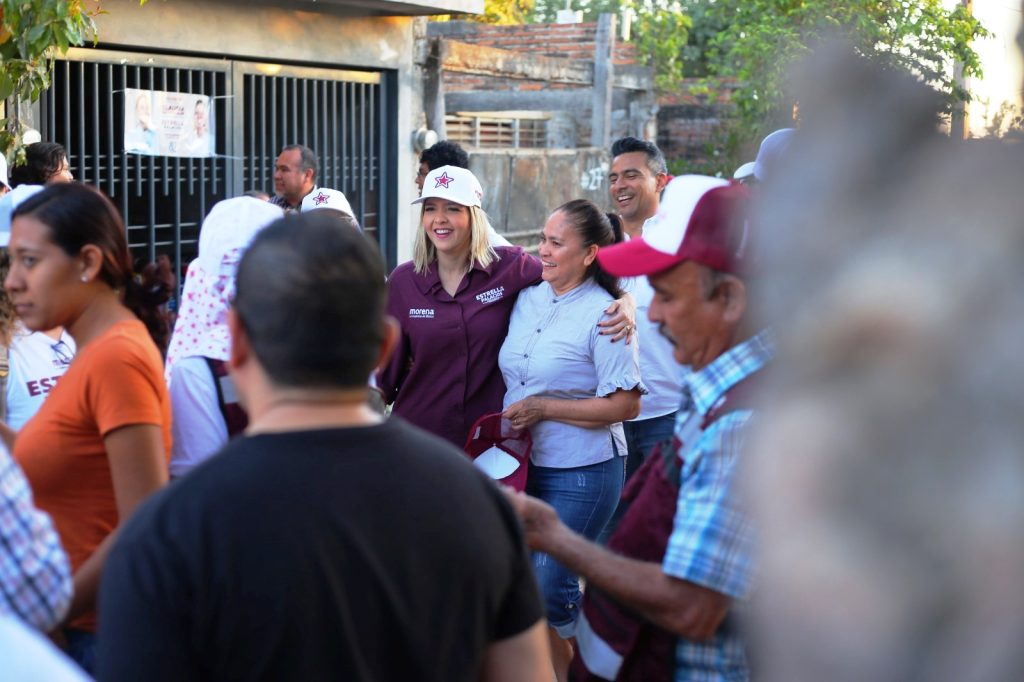 Sigan con Morena, el partido de las mayorías, pide Estrella Palacios en la colonia Rincón de Urías 2024 3