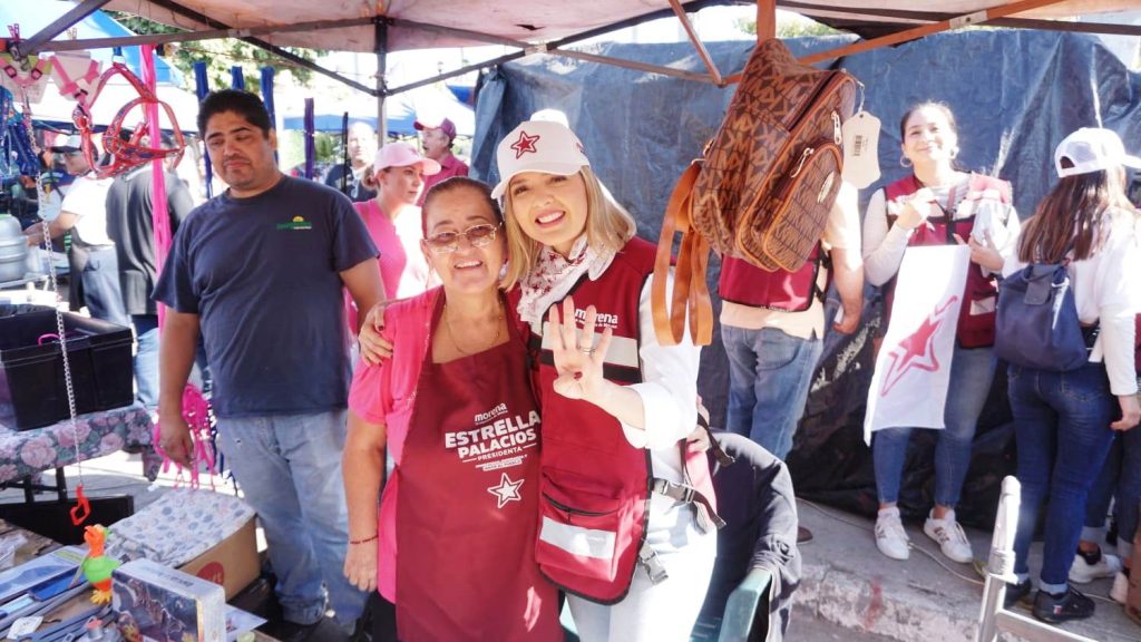 ¡Estrella Presidenta! ¡Estrella Presidenta! le gritan comerciantes y tianguistas a la candidata de Morena a Presidenta Municipal de Mazatlán 2024 6