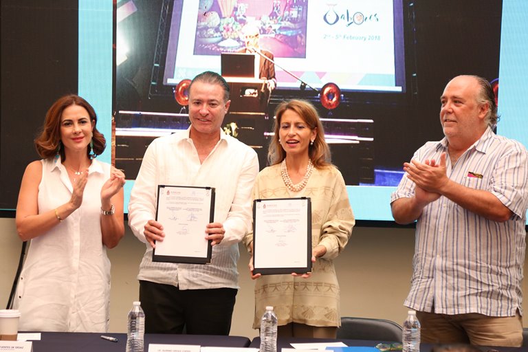 6 Ago 18 Firma de Convenio con Unesco Ciudad Creativa en Gastronomia Mazatlán JPG