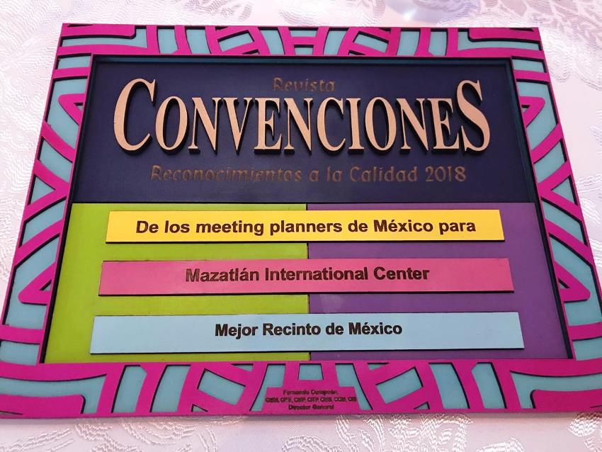 MIC Mazatlán Recibe el reconocimiento de ConvencioneS Latinoamérica 2018