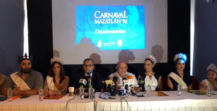 Anuncian Carnaval de Mazatlán 2019