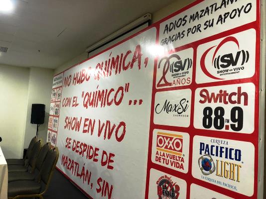 Felipe Silva Conferencia de Prensa Despedida de Mazatlán ante temoR al Alcade Benítez Torres 2019 MIC 1