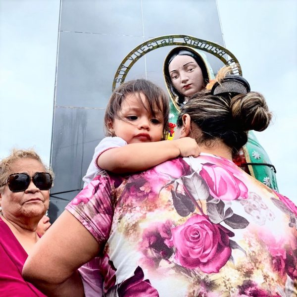 Cae la Virgen del la Puntilla con Tormenta Narda Mazatlán 2019 3