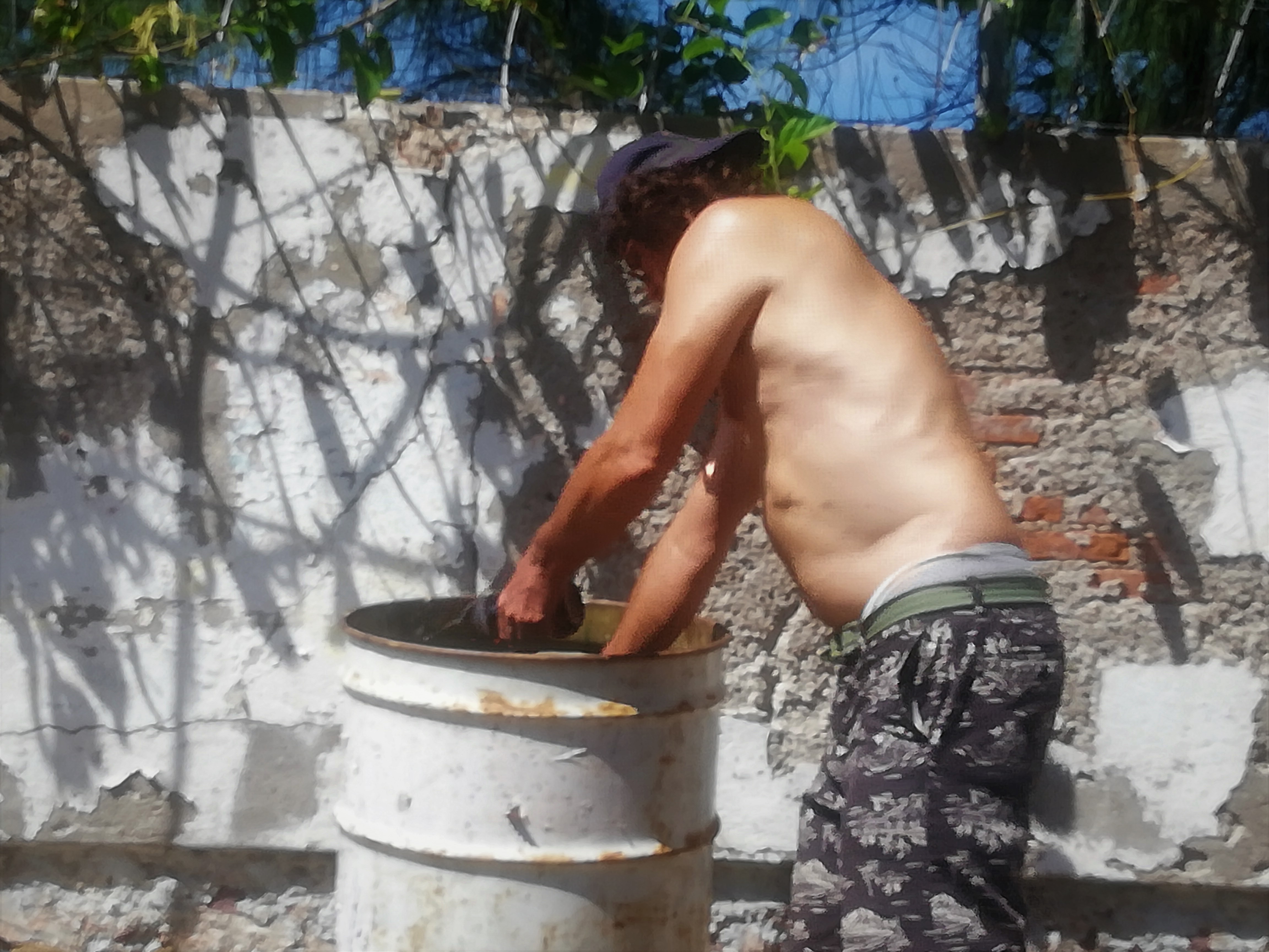 Alwin van der Heiden Limpiando su Barrio de Basura de Cochinos Cerro del Vigia Octubre de 2019 (2)