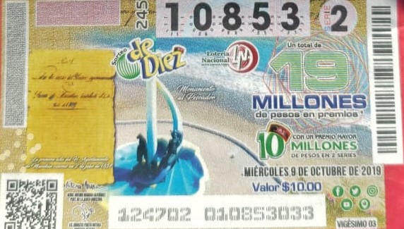 Loterá Nacional Maztalán 2019