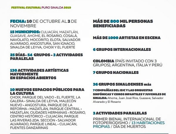 Papik Rmírez Festival CUltural Puro Sinaloa Presentación Mazatlán 2019 Eventos