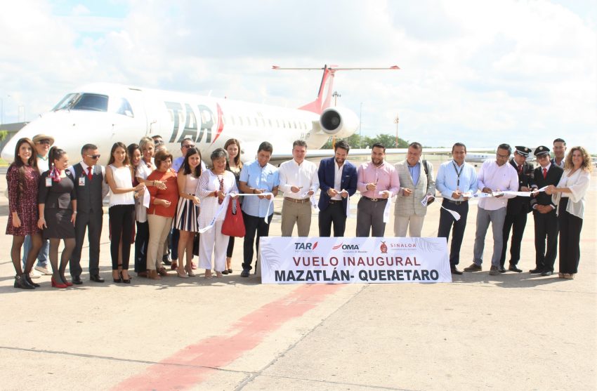 TAR Vuelo Inaugural Mazatlán Querétaro Aeropurto Mazatlán 2019