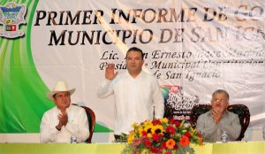 Iván Báez Martínez rinde su primer informe de gobierno 1