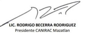 Mensaje Caniraca Mazatlán a los Comensales Covid 19 20202 Rodrígo Becerra Presidente 2A