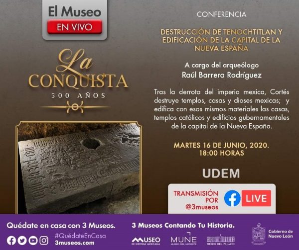 INAH Invita a Transmisión en Vivo sobre Tenochtitlán 1
