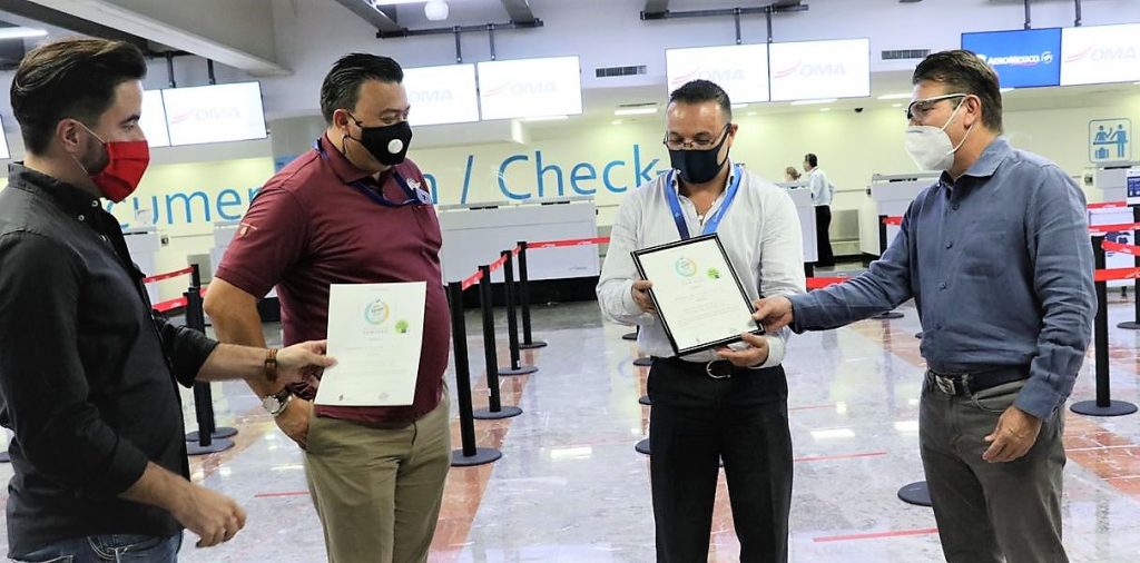 Recibe Aeropuerto de Culiacán Distintivo de Sanidad del Gobierno de SInaloa 2020