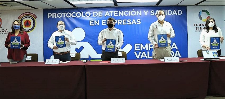 Sinaloa Lanza distintivo PASE Protocolo de Atención y Sanidad en Empresas Covid 19 2020