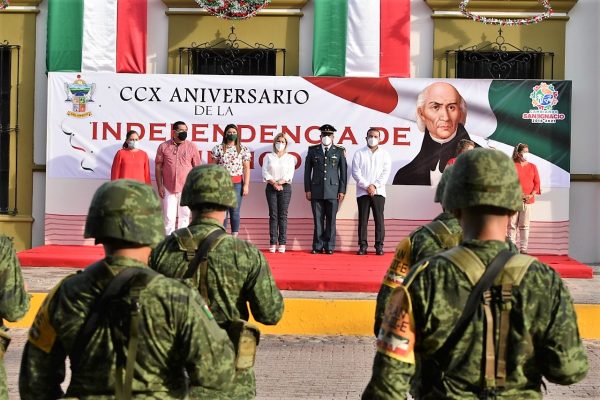 El atípico grito de Independencia de México 2020 en San Ignacio Sinaloa México 1