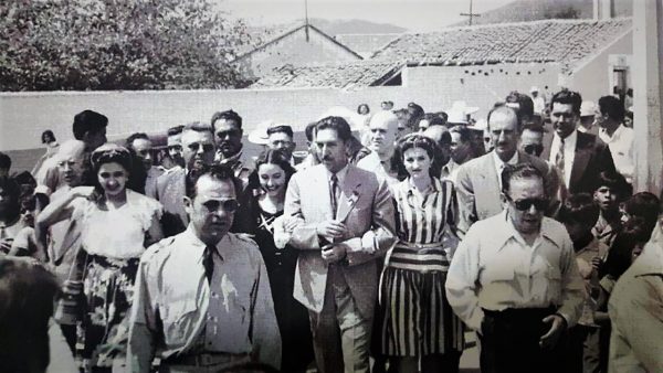 Lic. Miguel Alemán Presidente de México en su Visita a El Rosario en 1951