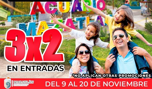 Buen Fin Acuario Mazatlán 3X2 2020