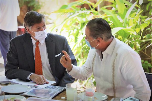 Quirino Ordaz Coppel Gobernador de Sinaloa se reúne con Embajador de Estados Unidos en México 2021 1