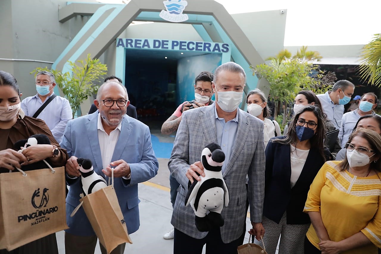 Inauguración Pinguinario de Mazatlán Autoridades 2021