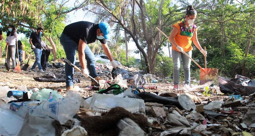 Realizan IMJU y Ecología Municipal campaña Basura Challenge en El Infiernillo Mazatlán 2021