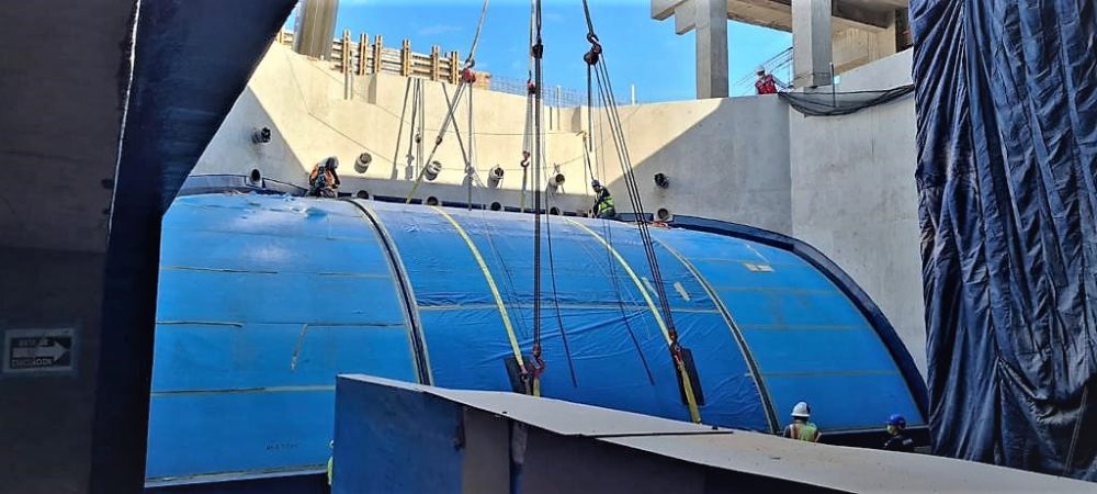 Avanza Nuevo Acuario de Mazatlán con las Instalación de los Gigantescos Paneles de Acrílico de la Gran Pecera Oceánica 2021 1