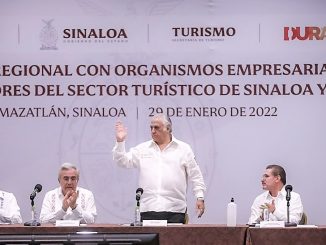 Queremos que Mazatlán siga repuntando en turismo Sostiene el gobernador de Sinaloa Rubén Rocha Moya en la reunión regional de turismo Sinaloa Durango de Rocha 2022