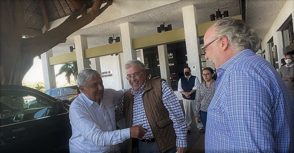 Rocha Moya recibe al Presidente Andrés Manuel López Obrador en Mazatlán Febrero 2022