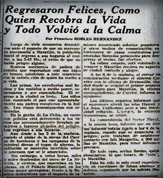 Recordando el Maremoto de 1964 en Mazatlán la Verdad Oculta 2022 4