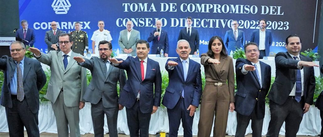 Toma de protesta del nuevo CD de Coparmex Mazatlán 2022