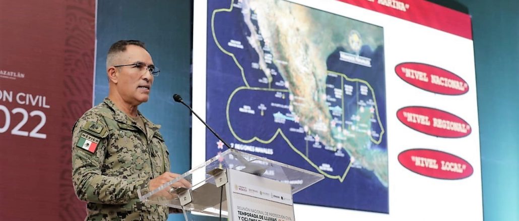 la Reunión Nacional de Protección de inicio de la temporada de ciclones tropicales Mazatlán 2022