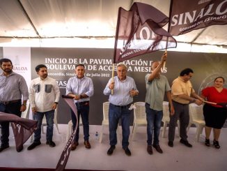 El Gobernador de Sinaloa Rubén Rocha inicia modernización de acceso a Mesillas 2022 a