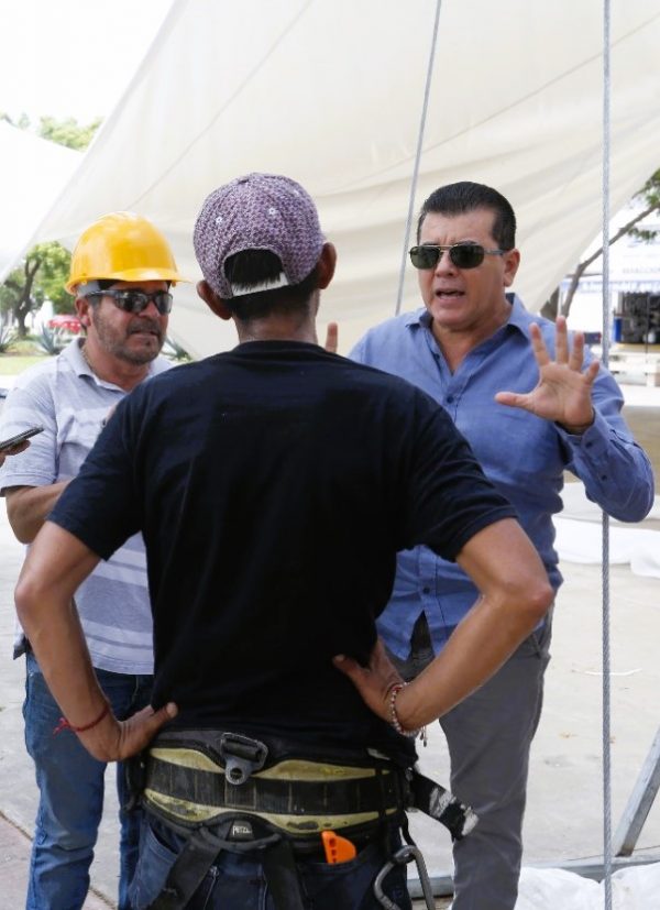 Gobierno de Mazatlán concilia reinstalación de velarias en Parque Lineal 2022 1 a