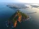 Faro de Mazatl{an y Mazatl{an desde el Drone de Mazatl{an Interactivo Septiembre de 2023