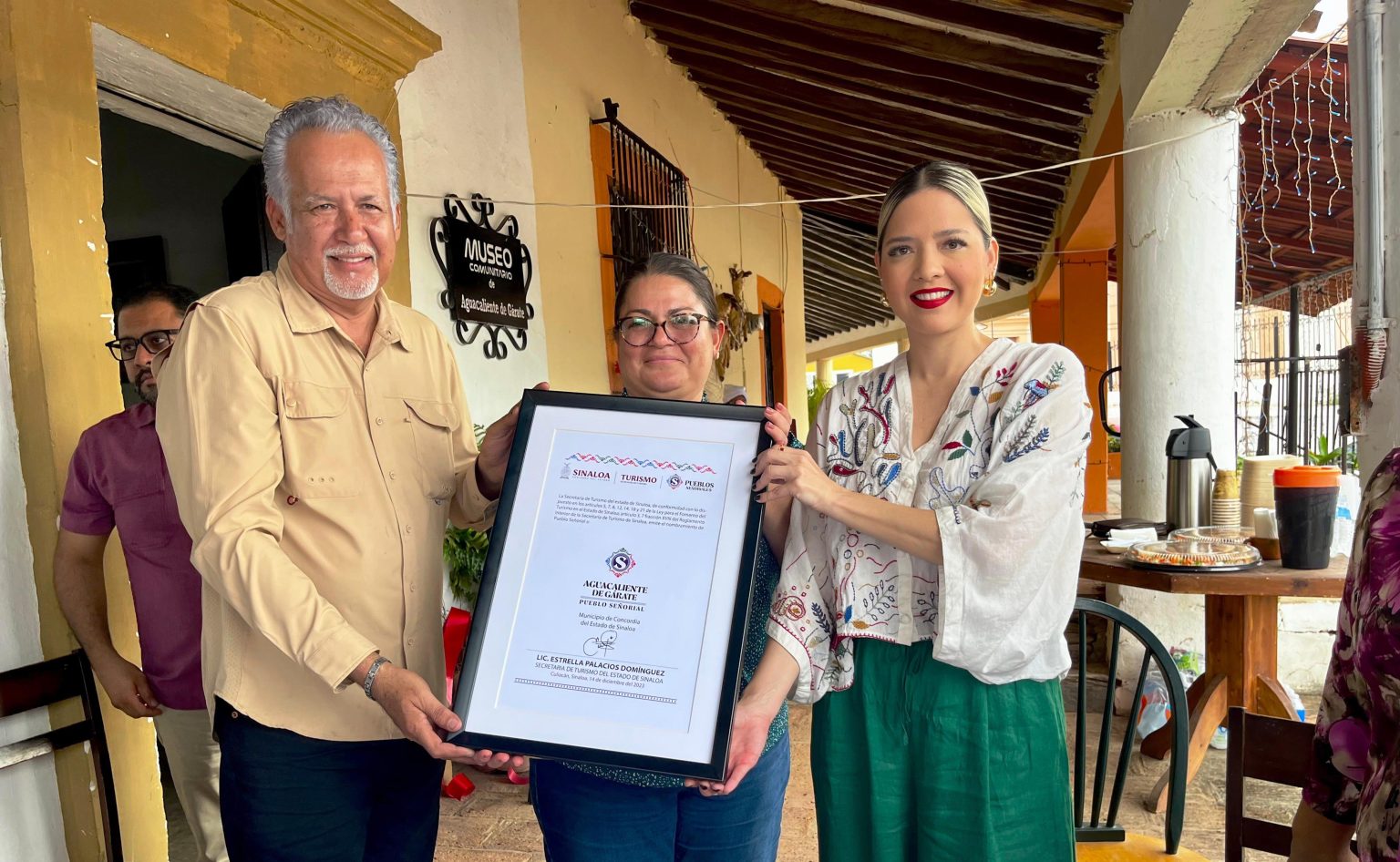 Aguacaliente de Gárate antes de Pardo Recibe Oficialmente el Distintivo Pueblo Señorial de Sinaloa 2023