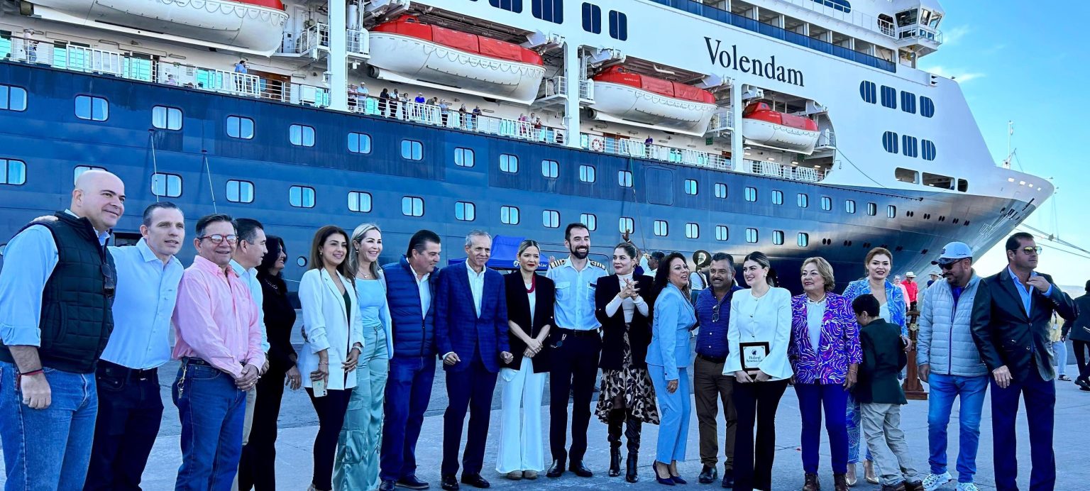 Se reanuda la llegada de cruceros a Topolobampo con el arribo del Volendam de Holland America 2023