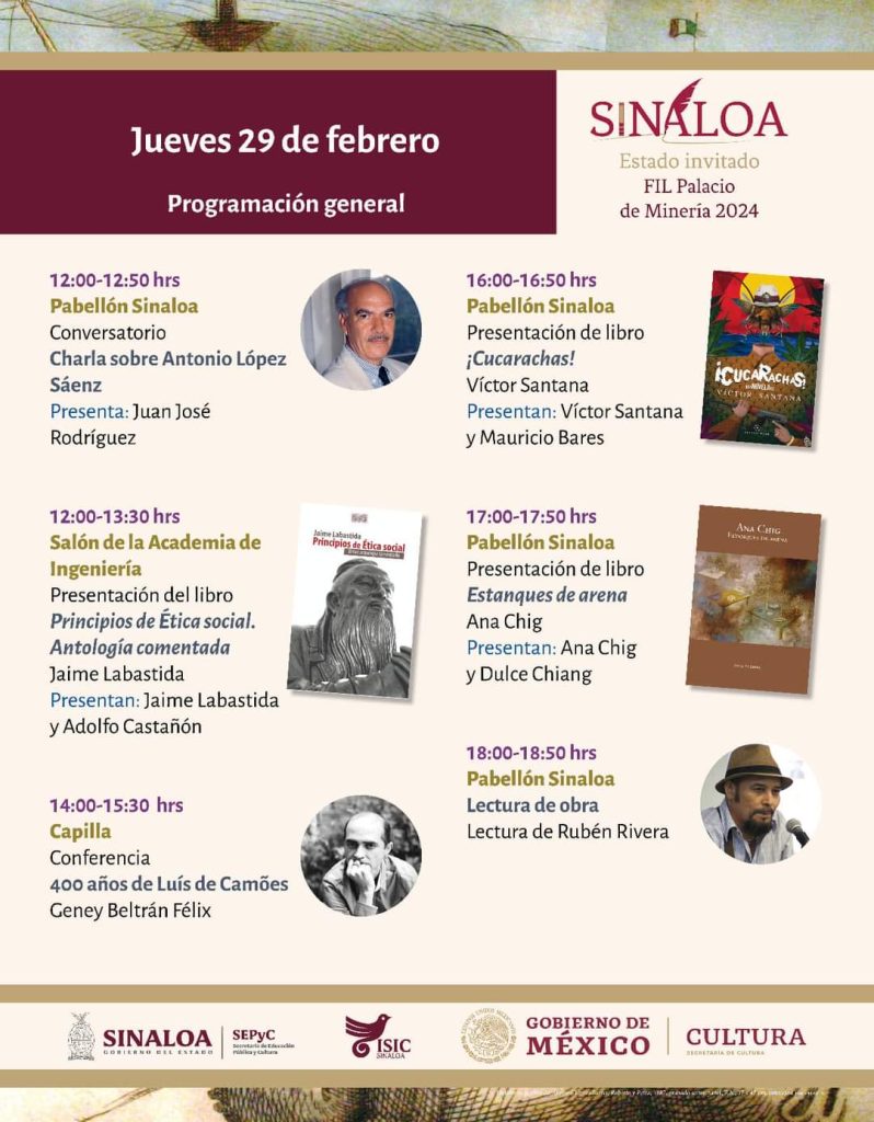 Sinaloa Estado Invitado a la 49 Feria Internacional del Libro del Palacio de Minería CDMX 2024 (7)