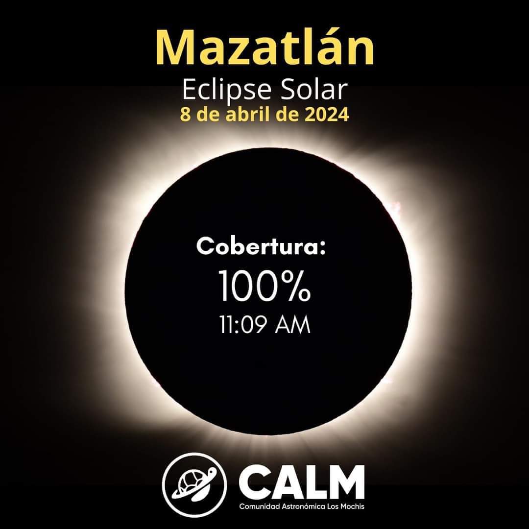 Mazatlán Observación del Eclipse Total Solar 2024