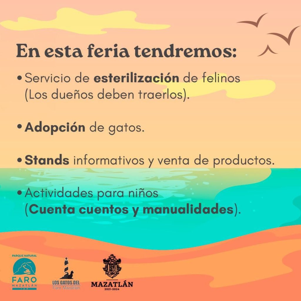 Parque Natural Faro Mazatlán IAP, Los Gatos del Faro Mazatlán y el Gobierno Municipal de Mazatlán - CEBICA invitan a celebrar el Día de la Familia 2024 2