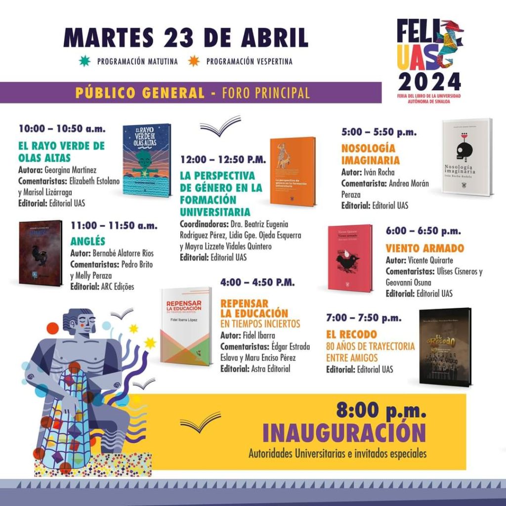 Anuncian Feria del Libro de la UAS, en su edición 2024 (8)