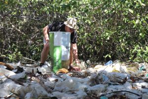 Realizan intensa limpieza en “Isla Basura” (1)