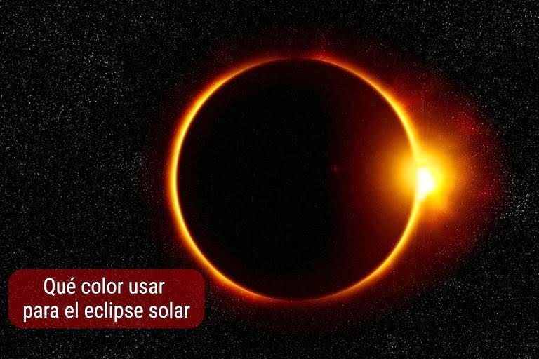 Usar algunos colores podría elevar tu experiencia al ver el eclipse solar este 8 de abril 2024 2