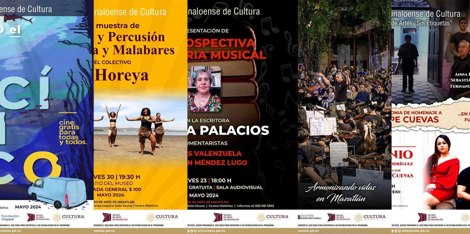 Cine móvil, Danza Africana, Retrospectiva Literaria Musical, Trayectoria Teatrero Pepe Cuevas, Orquesta Sinfónica Infantil.