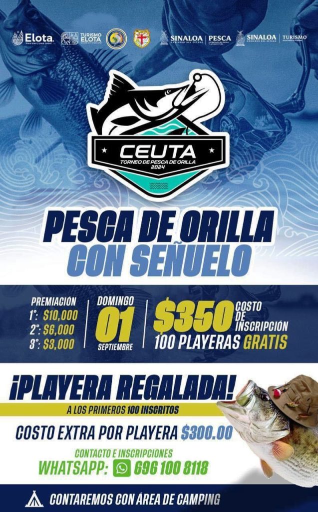 ¡Todos invitados! Ya viene la 2da edición del Torneo de Pesca “Boca de Ceuta” 2024 Programa