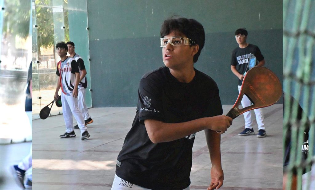 Mazatlecos, Óscar Díaz y Maximiliano Guerra, logran el triplete en frontón, en la etapa estatal de Juegos Conad (8)