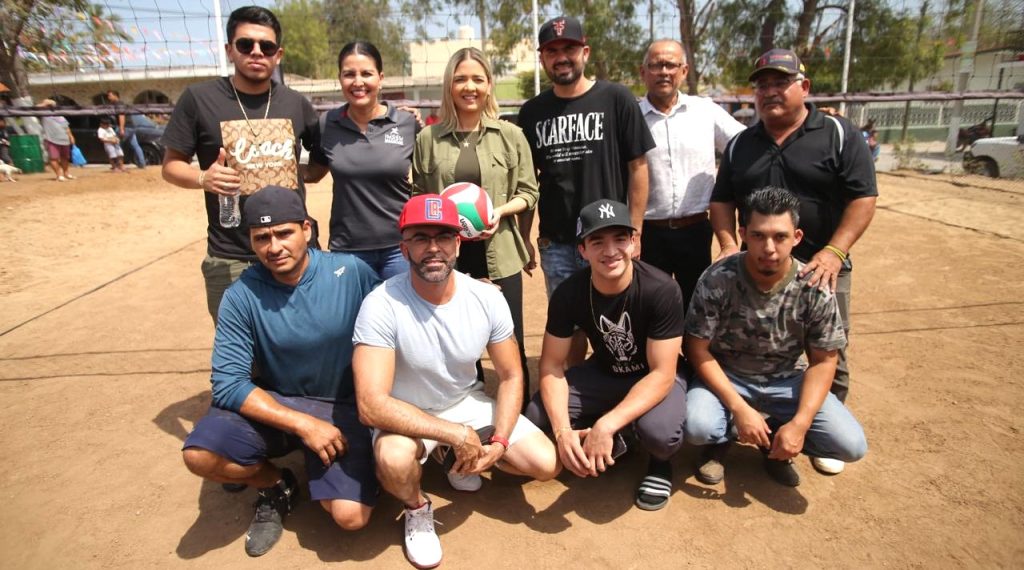 Entrega Estrella Palacios nueva cancha de voleibol en El Roble 2025 2