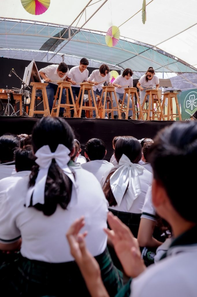 Cultura en la Educación visita Colegio Los Tréboles con el Ensamble de Percusiones (10)