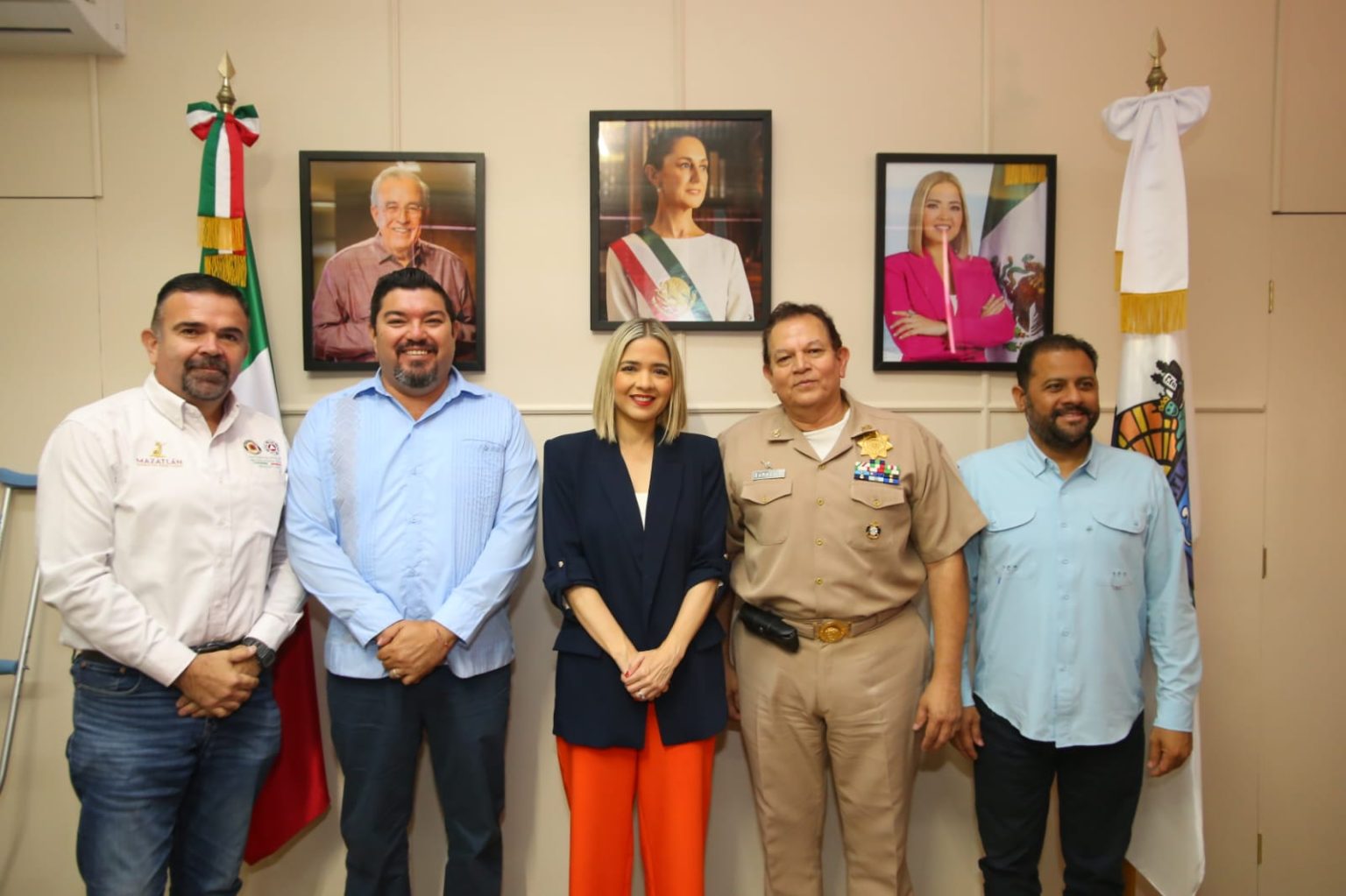 Reafirman Presidenta de Mazatlán y Capitán de Puerto voluntad de trabajo en conjunto